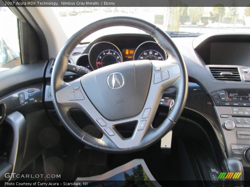 Nimbus Gray Metallic / Ebony 2007 Acura MDX Technology