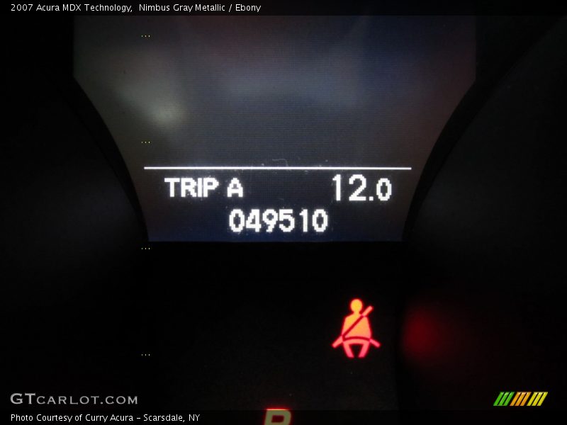 Nimbus Gray Metallic / Ebony 2007 Acura MDX Technology