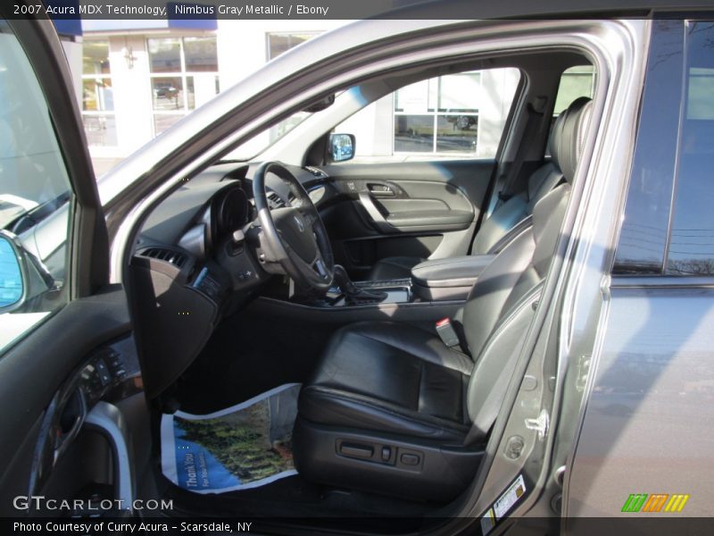 Nimbus Gray Metallic / Ebony 2007 Acura MDX Technology