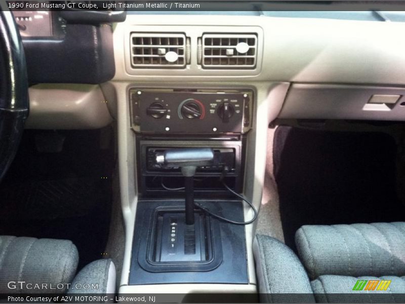 Light Titanium Metallic / Titanium 1990 Ford Mustang GT Coupe