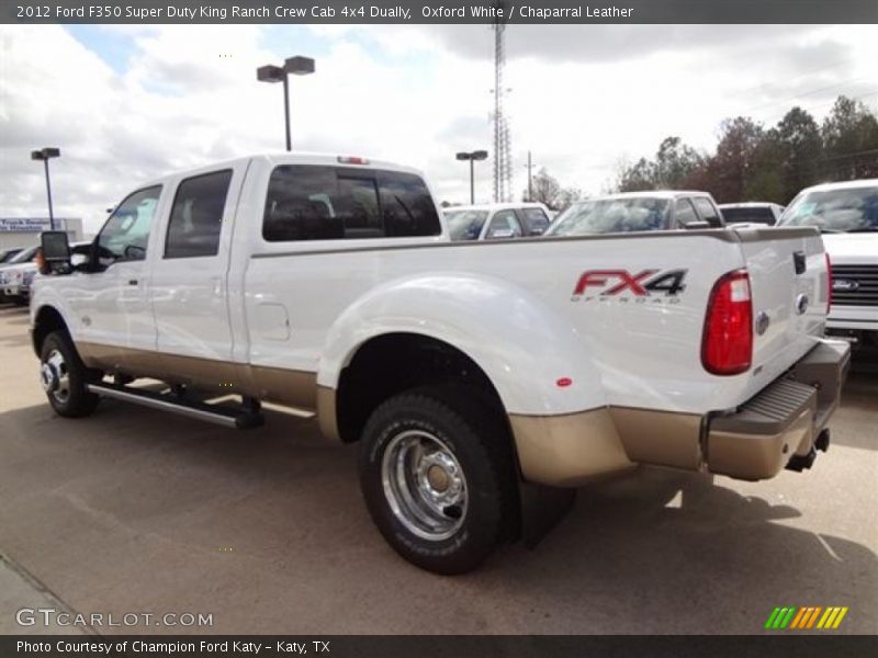 Oxford White / Chaparral Leather 2012 Ford F350 Super Duty King Ranch Crew Cab 4x4 Dually