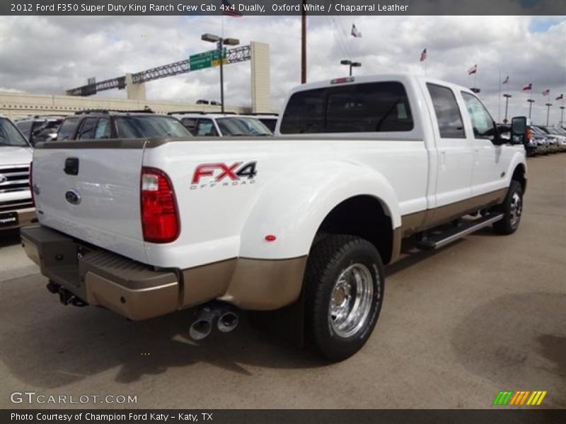 Oxford White / Chaparral Leather 2012 Ford F350 Super Duty King Ranch Crew Cab 4x4 Dually
