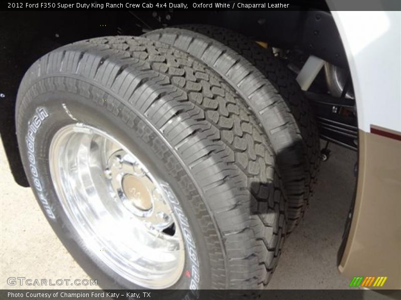 Oxford White / Chaparral Leather 2012 Ford F350 Super Duty King Ranch Crew Cab 4x4 Dually