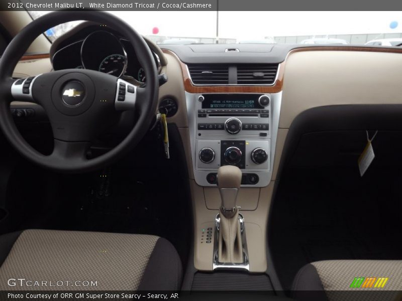White Diamond Tricoat / Cocoa/Cashmere 2012 Chevrolet Malibu LT