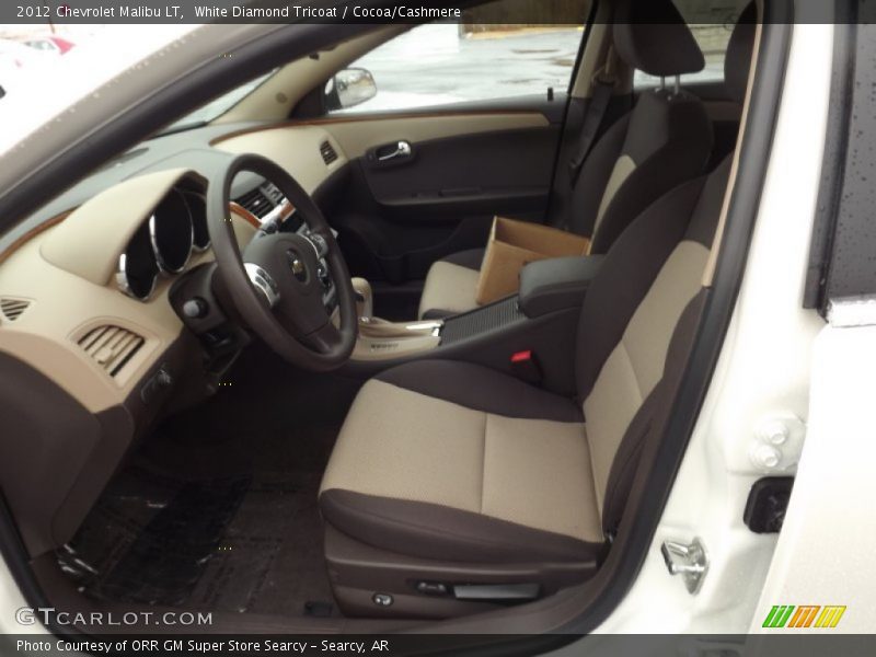 White Diamond Tricoat / Cocoa/Cashmere 2012 Chevrolet Malibu LT