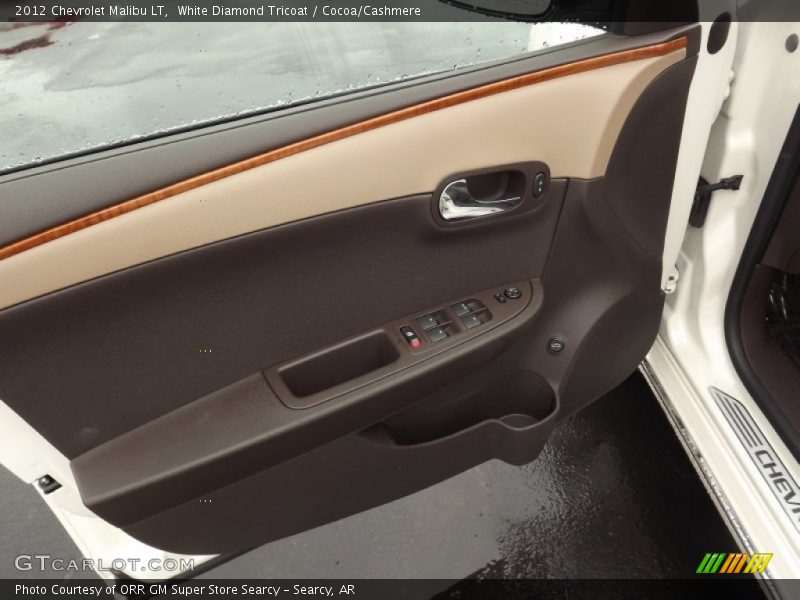 White Diamond Tricoat / Cocoa/Cashmere 2012 Chevrolet Malibu LT