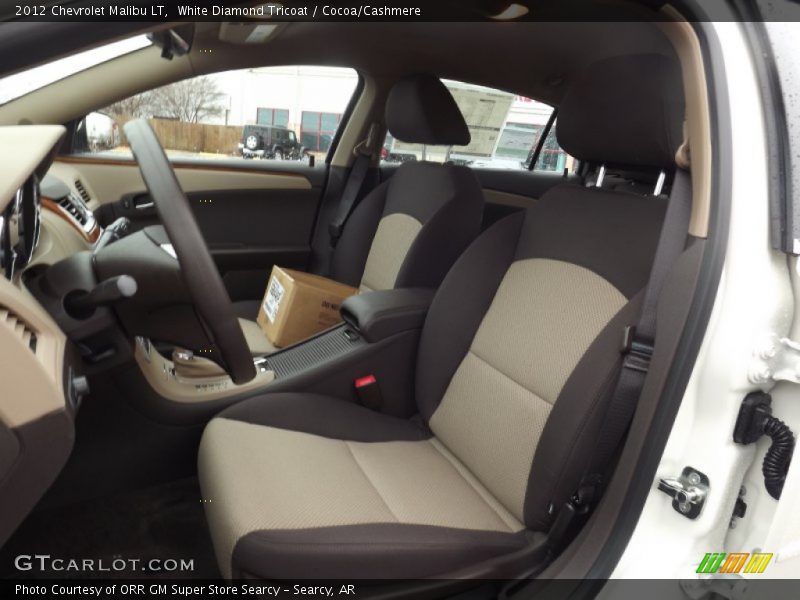 White Diamond Tricoat / Cocoa/Cashmere 2012 Chevrolet Malibu LT