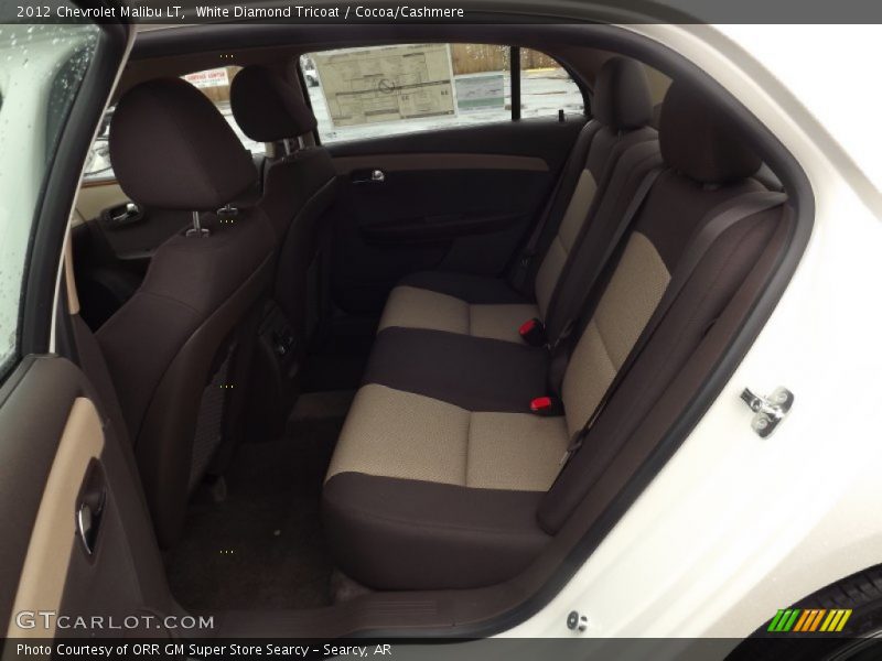 White Diamond Tricoat / Cocoa/Cashmere 2012 Chevrolet Malibu LT