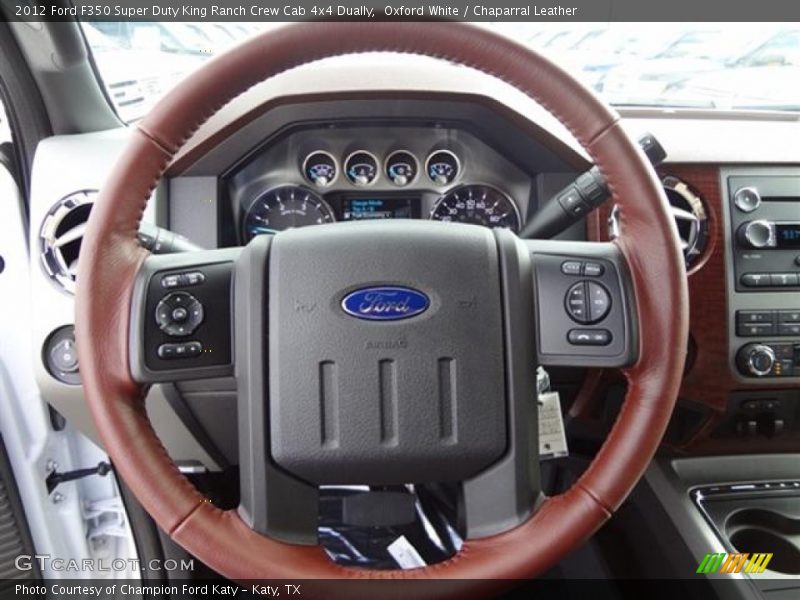  2012 F350 Super Duty King Ranch Crew Cab 4x4 Dually Steering Wheel