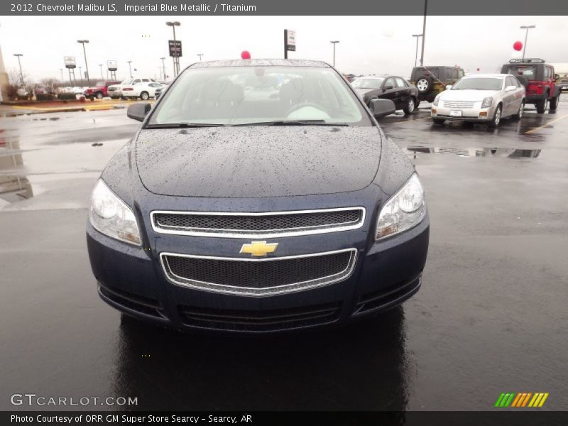 Imperial Blue Metallic / Titanium 2012 Chevrolet Malibu LS
