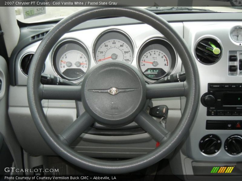 Cool Vanilla White / Pastel Slate Gray 2007 Chrysler PT Cruiser