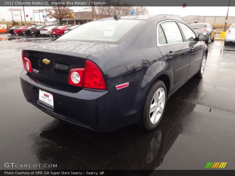 Imperial Blue Metallic / Titanium 2012 Chevrolet Malibu LS