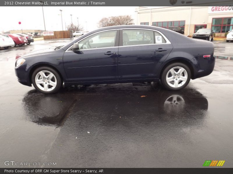 Imperial Blue Metallic / Titanium 2012 Chevrolet Malibu LS