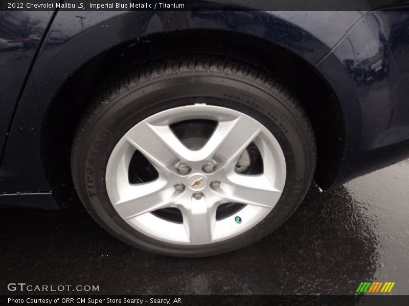 Imperial Blue Metallic / Titanium 2012 Chevrolet Malibu LS