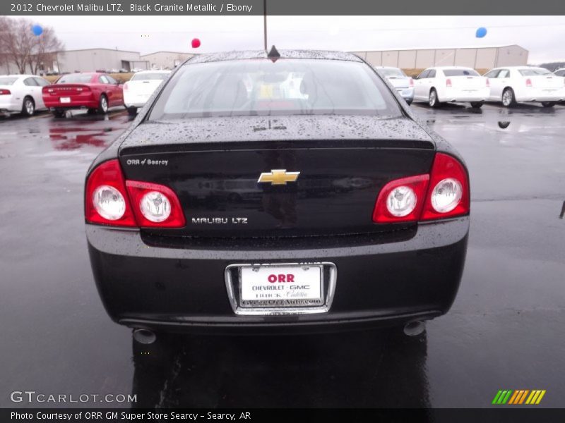 Black Granite Metallic / Ebony 2012 Chevrolet Malibu LTZ