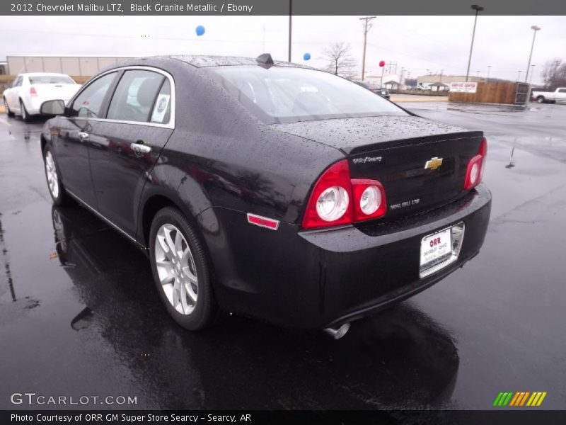 Black Granite Metallic / Ebony 2012 Chevrolet Malibu LTZ