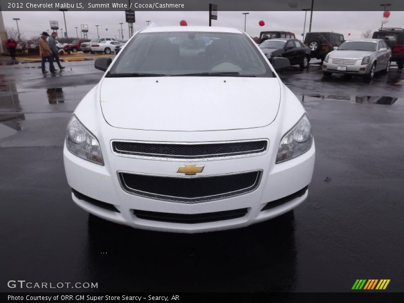 Summit White / Cocoa/Cashmere 2012 Chevrolet Malibu LS