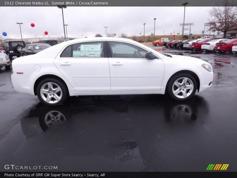 Summit White / Cocoa/Cashmere 2012 Chevrolet Malibu LS
