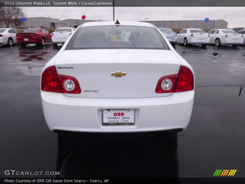 Summit White / Cocoa/Cashmere 2012 Chevrolet Malibu LS