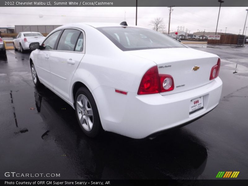 Summit White / Cocoa/Cashmere 2012 Chevrolet Malibu LS