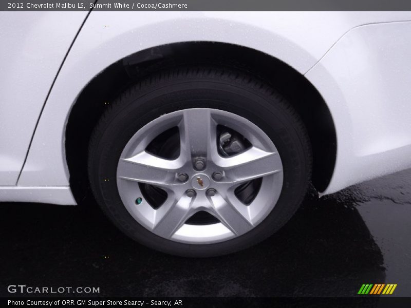 Summit White / Cocoa/Cashmere 2012 Chevrolet Malibu LS