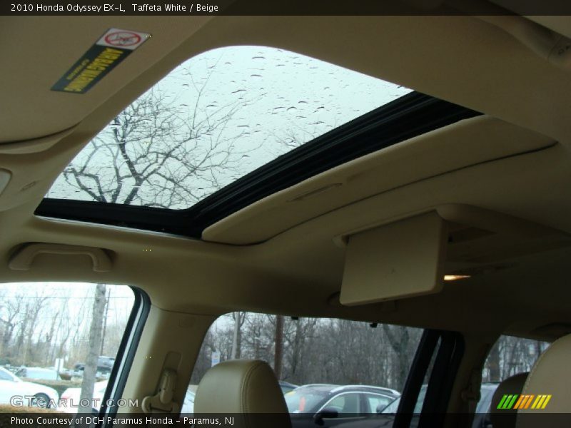 Taffeta White / Beige 2010 Honda Odyssey EX-L