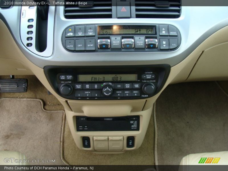 Taffeta White / Beige 2010 Honda Odyssey EX-L