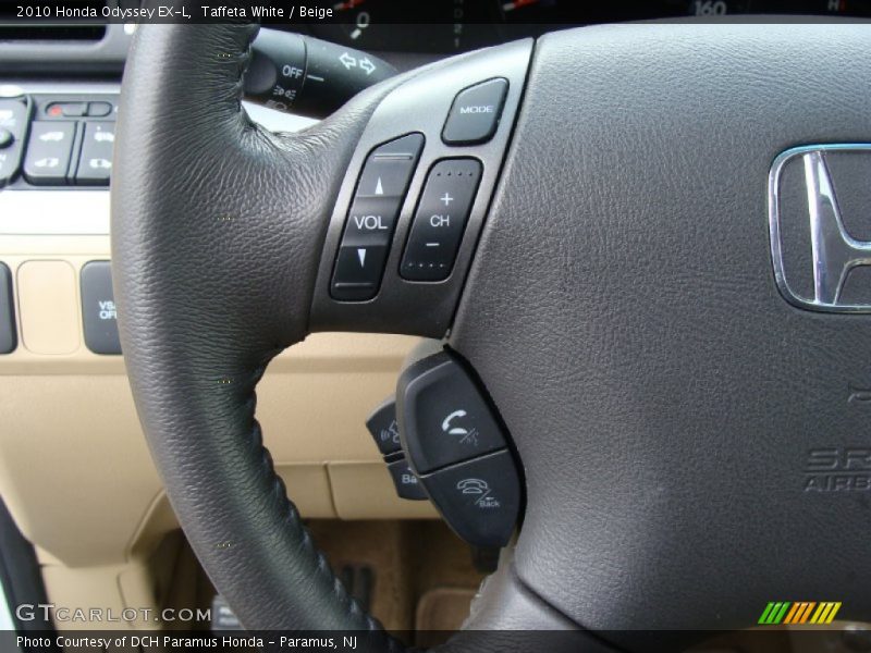 Taffeta White / Beige 2010 Honda Odyssey EX-L