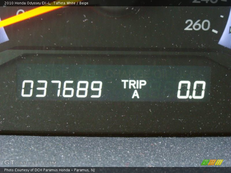 Taffeta White / Beige 2010 Honda Odyssey EX-L