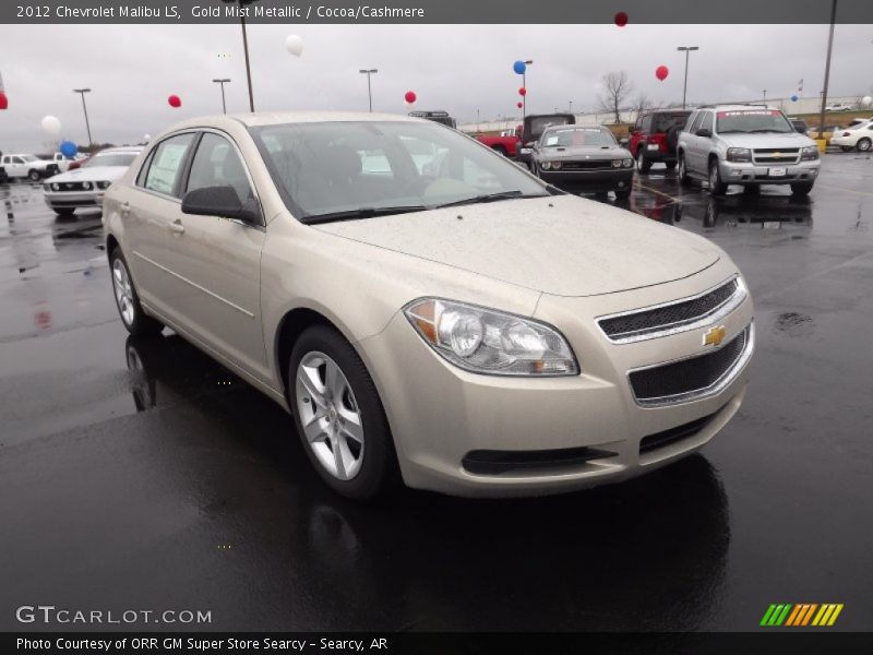 Gold Mist Metallic / Cocoa/Cashmere 2012 Chevrolet Malibu LS