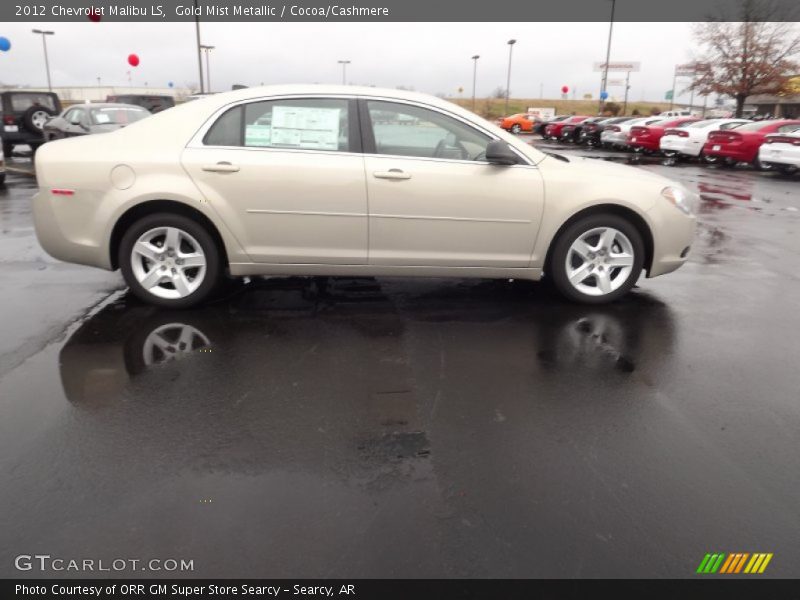 Gold Mist Metallic / Cocoa/Cashmere 2012 Chevrolet Malibu LS