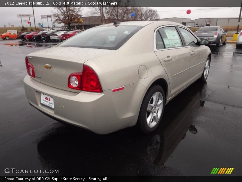 Gold Mist Metallic / Cocoa/Cashmere 2012 Chevrolet Malibu LS
