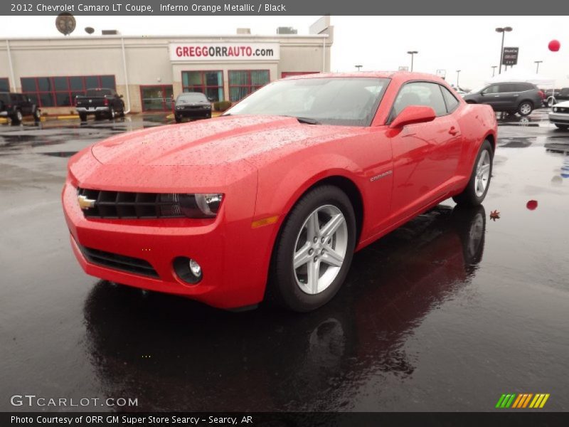 Inferno Orange Metallic / Black 2012 Chevrolet Camaro LT Coupe