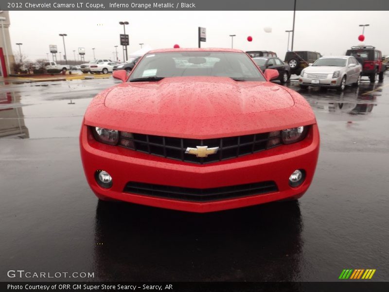 Inferno Orange Metallic / Black 2012 Chevrolet Camaro LT Coupe