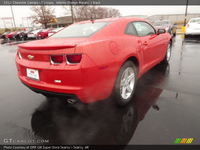 Inferno Orange Metallic / Black 2012 Chevrolet Camaro LT Coupe