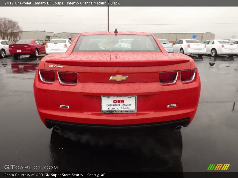 Inferno Orange Metallic / Black 2012 Chevrolet Camaro LT Coupe