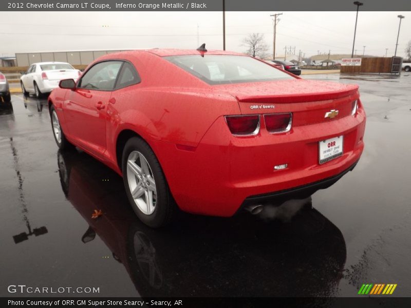 Inferno Orange Metallic / Black 2012 Chevrolet Camaro LT Coupe