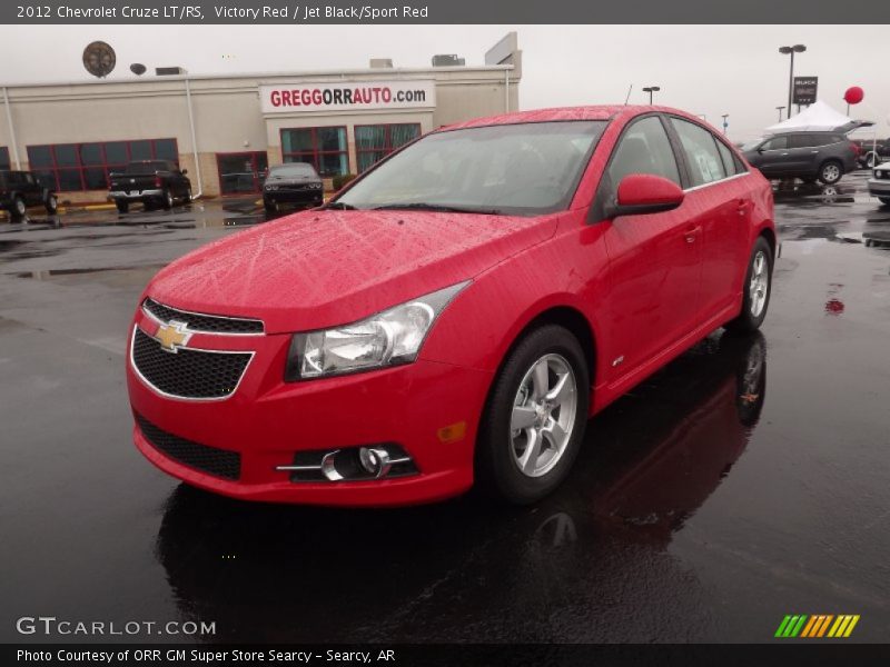 Victory Red / Jet Black/Sport Red 2012 Chevrolet Cruze LT/RS