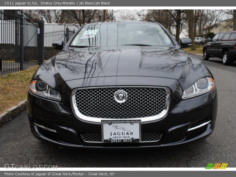 Stratus Grey Metallic / Jet Black/Jet Black 2011 Jaguar XJ XJL
