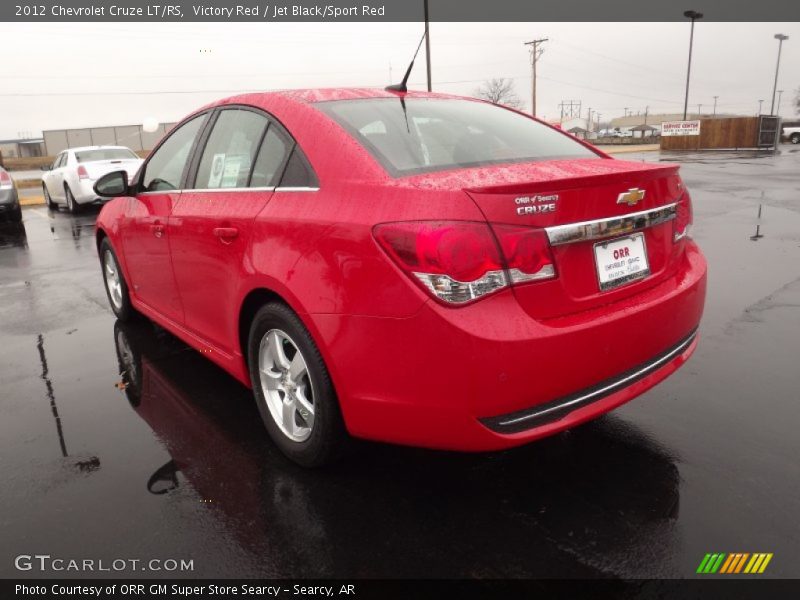 Victory Red / Jet Black/Sport Red 2012 Chevrolet Cruze LT/RS