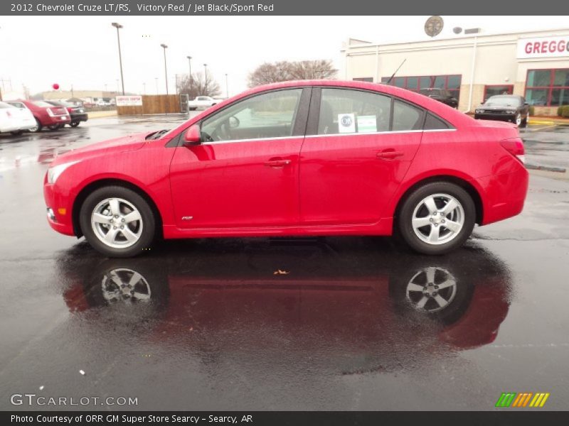Victory Red / Jet Black/Sport Red 2012 Chevrolet Cruze LT/RS