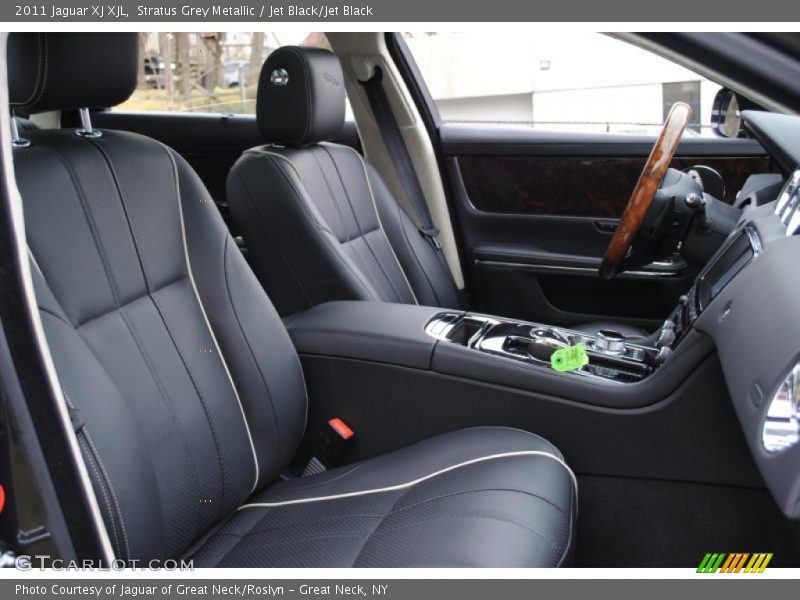 Stratus Grey Metallic / Jet Black/Jet Black 2011 Jaguar XJ XJL