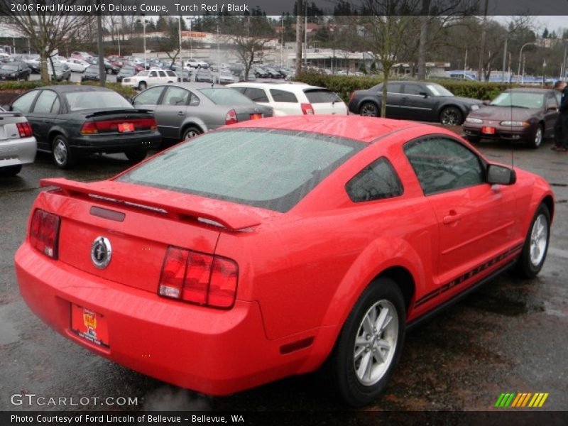 Torch Red / Black 2006 Ford Mustang V6 Deluxe Coupe