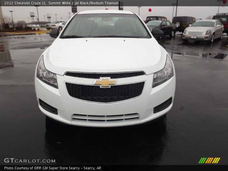 Summit White / Jet Black/Medium Titanium 2012 Chevrolet Cruze LS