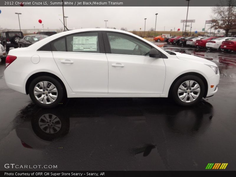 Summit White / Jet Black/Medium Titanium 2012 Chevrolet Cruze LS
