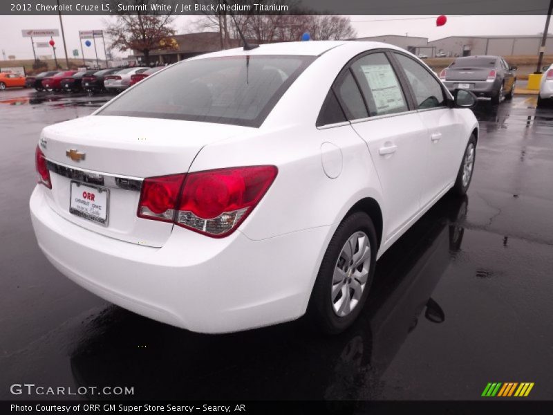 Summit White / Jet Black/Medium Titanium 2012 Chevrolet Cruze LS