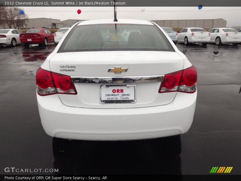 Summit White / Jet Black/Medium Titanium 2012 Chevrolet Cruze LS