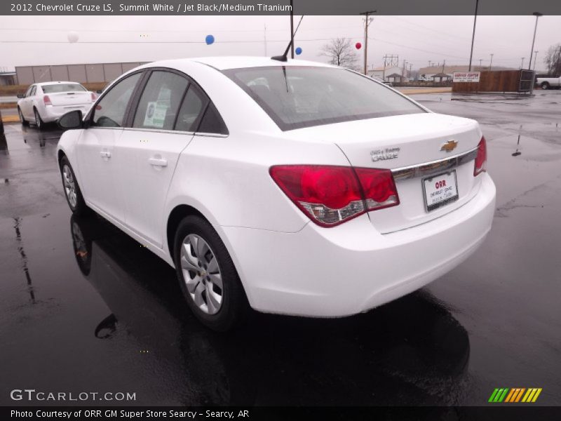 Summit White / Jet Black/Medium Titanium 2012 Chevrolet Cruze LS