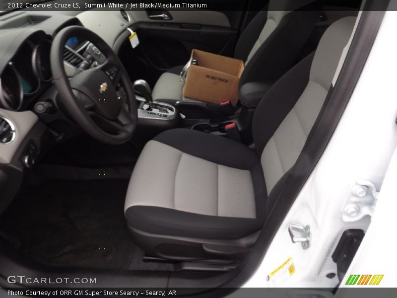 Summit White / Jet Black/Medium Titanium 2012 Chevrolet Cruze LS