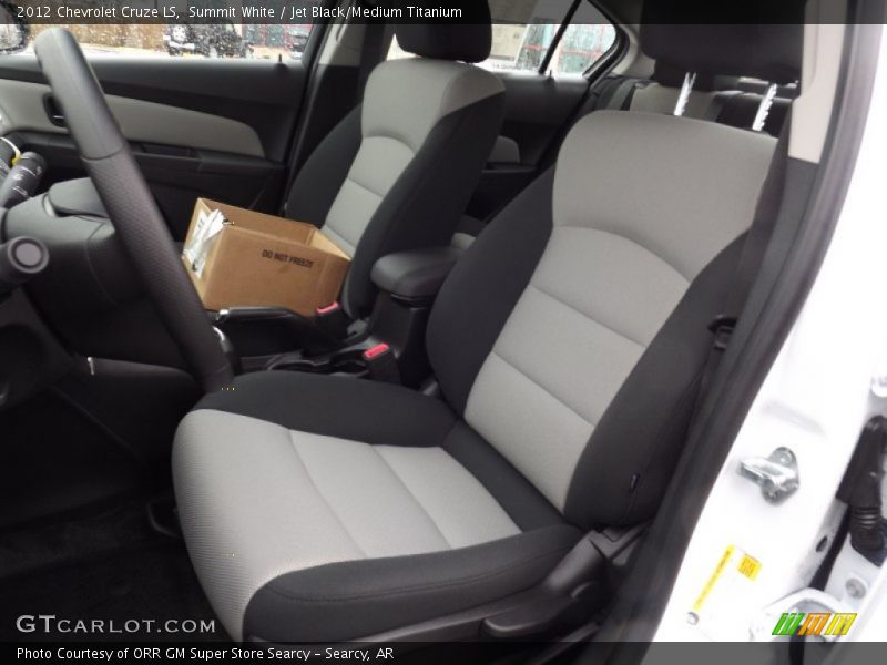 Summit White / Jet Black/Medium Titanium 2012 Chevrolet Cruze LS
